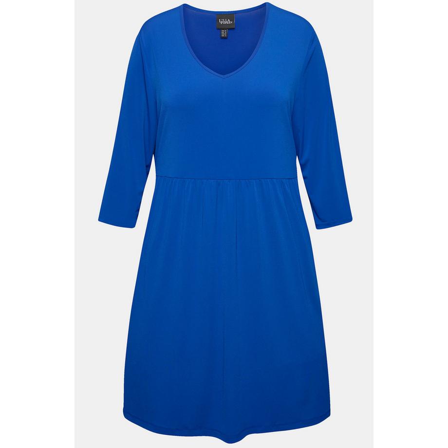 Ulla Popken Longshirt A-Linie Tunika-Ausschnitt 3/4-Arm  