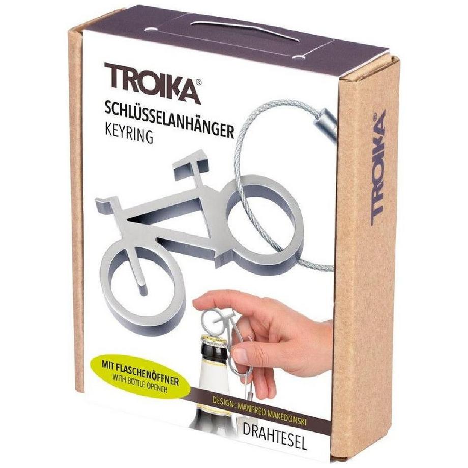 TROIKA Porte-clés vélo avec ouvre-bouteille  
