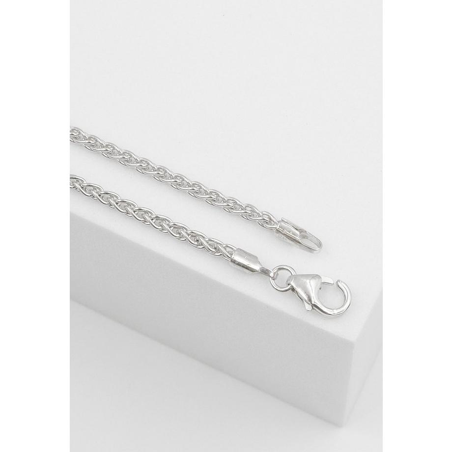 MUAU Schmuck  Bracelet Zopf Weissgold 750, 2.1mm, 19cm 