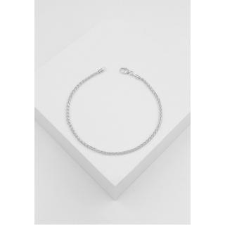 MUAU Schmuck  Bracelet palmier or blanc 750, 2.1mm, 19cm 