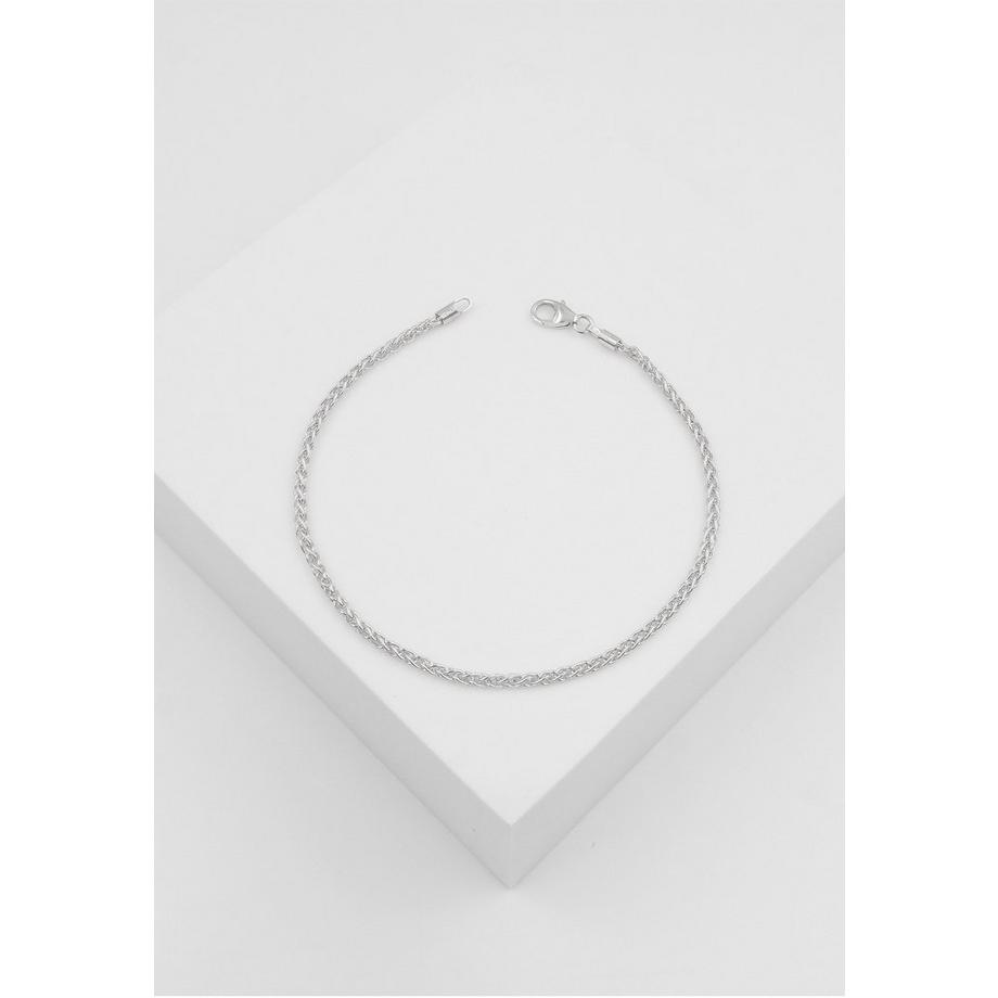 MUAU Schmuck  Bracelet Zopf Weissgold 750, 2.1mm, 19cm 