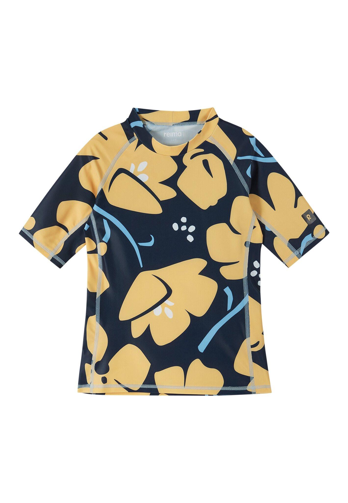 Image of Mädchen Sonnenschutz Shirt Joonia Navy Mädchen Gelb 140