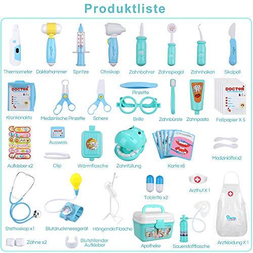 Activity-board  46Pcs Doctor Suitcase Medical Toy Role Play Toy Set, Doctor Suitcase Doctor Play Set Role Play Kit 