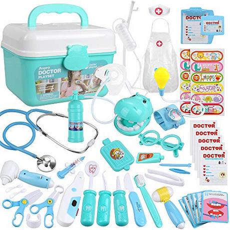 Activity-board  46Pcs Doctor Suitcase Medical Toy Role Play Toy Set, Doctor Suitcase Doctor Play Set Role Play Kit 