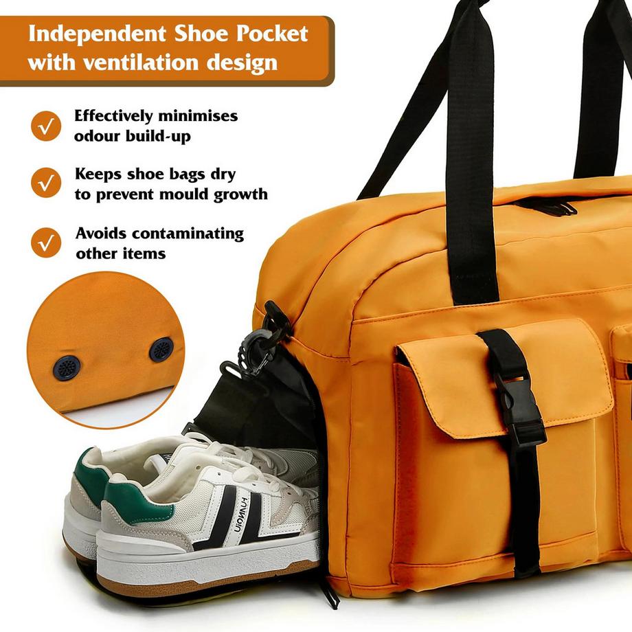 Only-bags.store Sporttasche mit belüftetem Schuhfach und Nassfach  