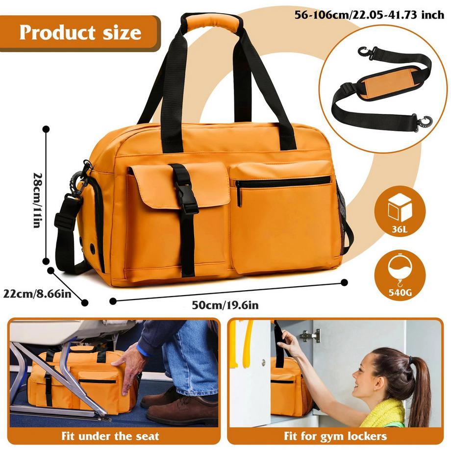 Only-bags.store Sporttasche mit belüftetem Schuhfach und Nassfach  