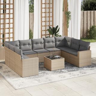 VidaXL set divano da giardino Polirattan  