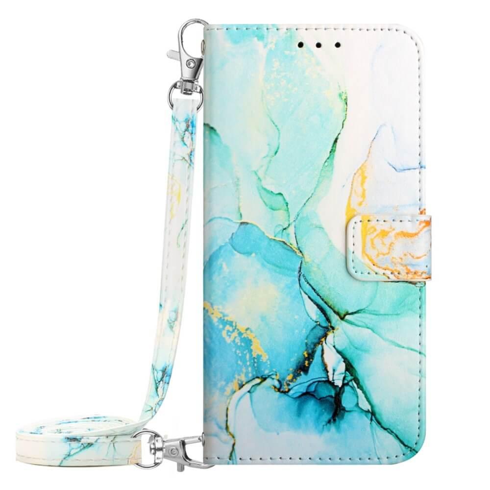 Image of iPhone 15 Pro - Etui Hülle mit Umhängeband Marble