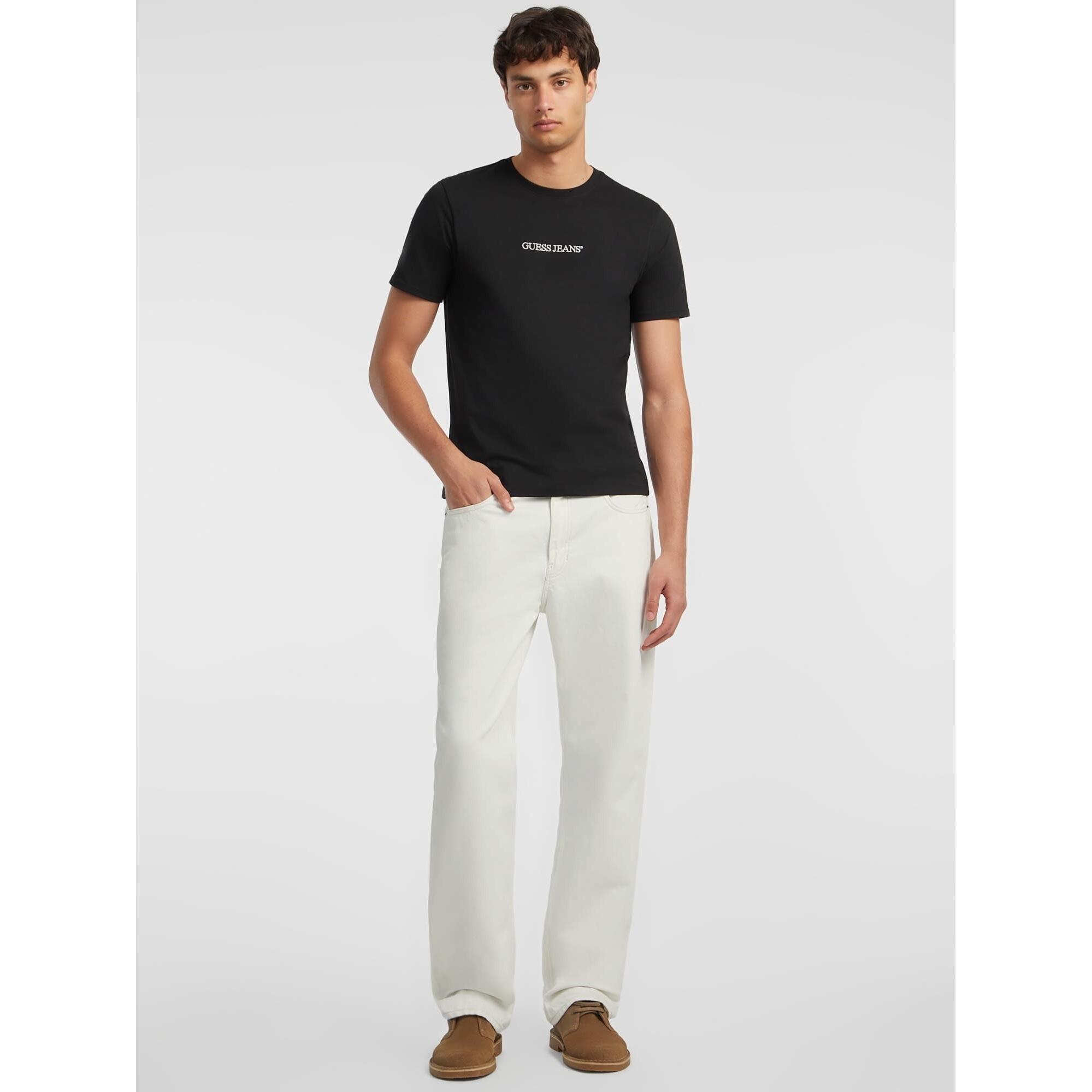 GUESS Slim Fit T-Shirt mit gesticktem Logo  