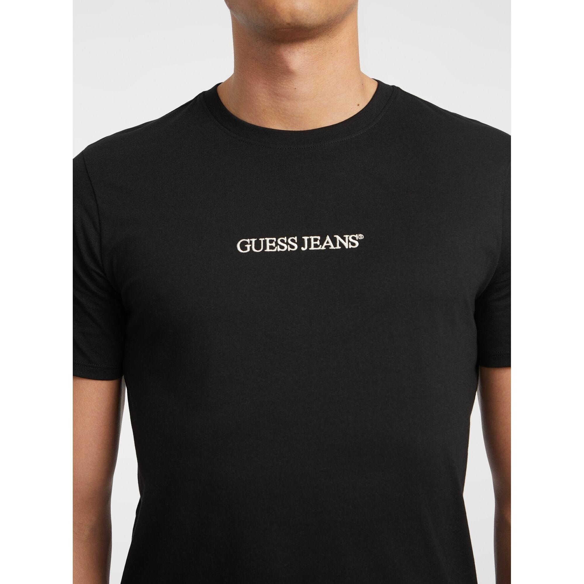 GUESS Slim Fit T-Shirt mit gesticktem Logo  