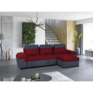 Vente-unique Ecksofa mit Schlaffunktion GABY Stoff  