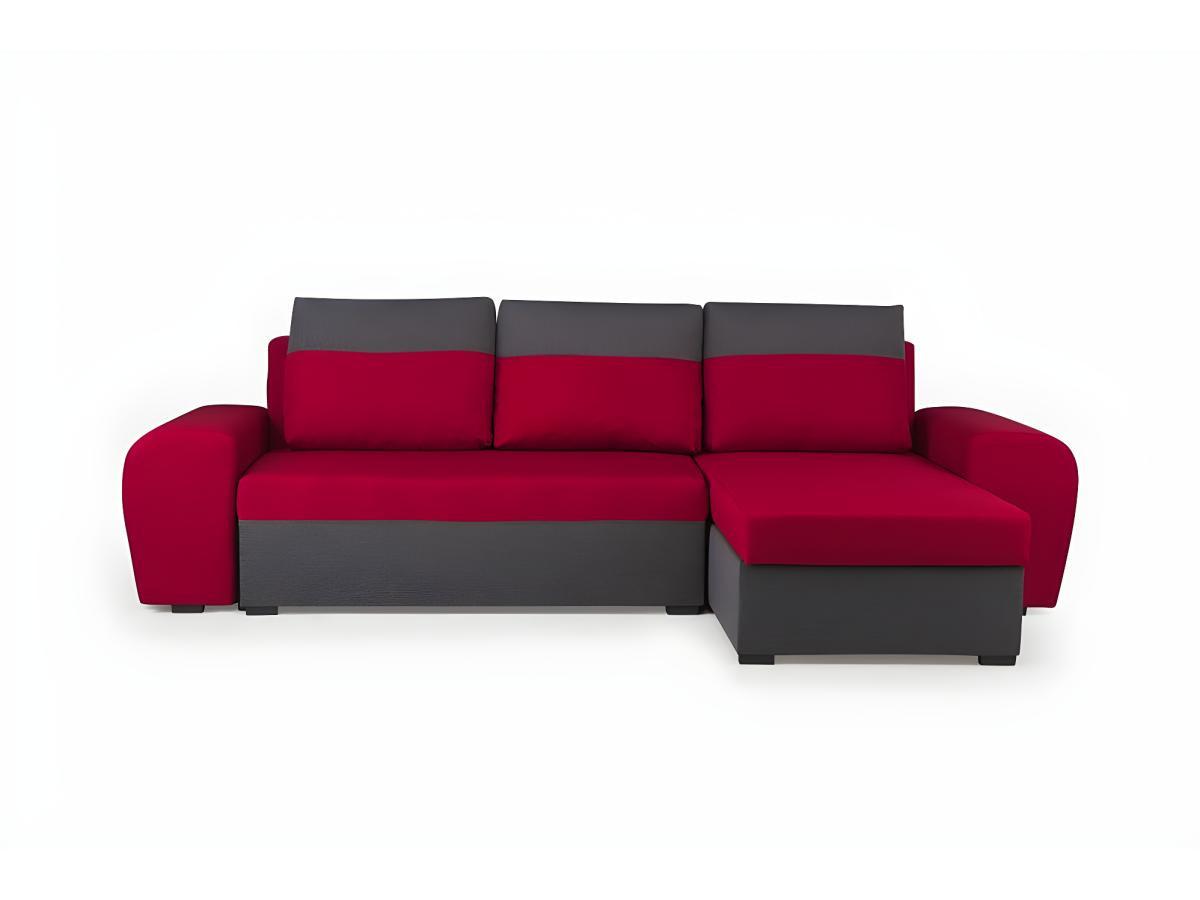 Vente-unique Ecksofa mit Schlaffunktion GABY Stoff  