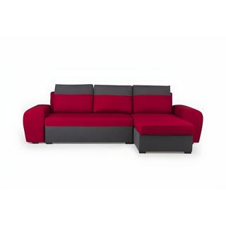 Vente-unique Ecksofa mit Schlaffunktion GABY Stoff  