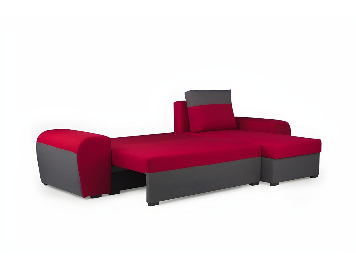 Vente-unique Ecksofa mit Schlaffunktion GABY Stoff  