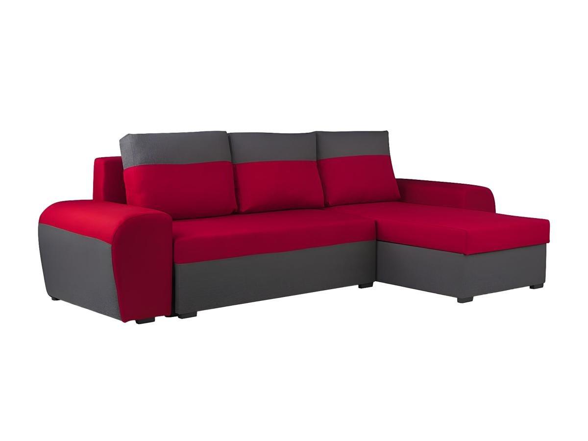 Vente-unique Ecksofa mit Schlaffunktion GABY Stoff  