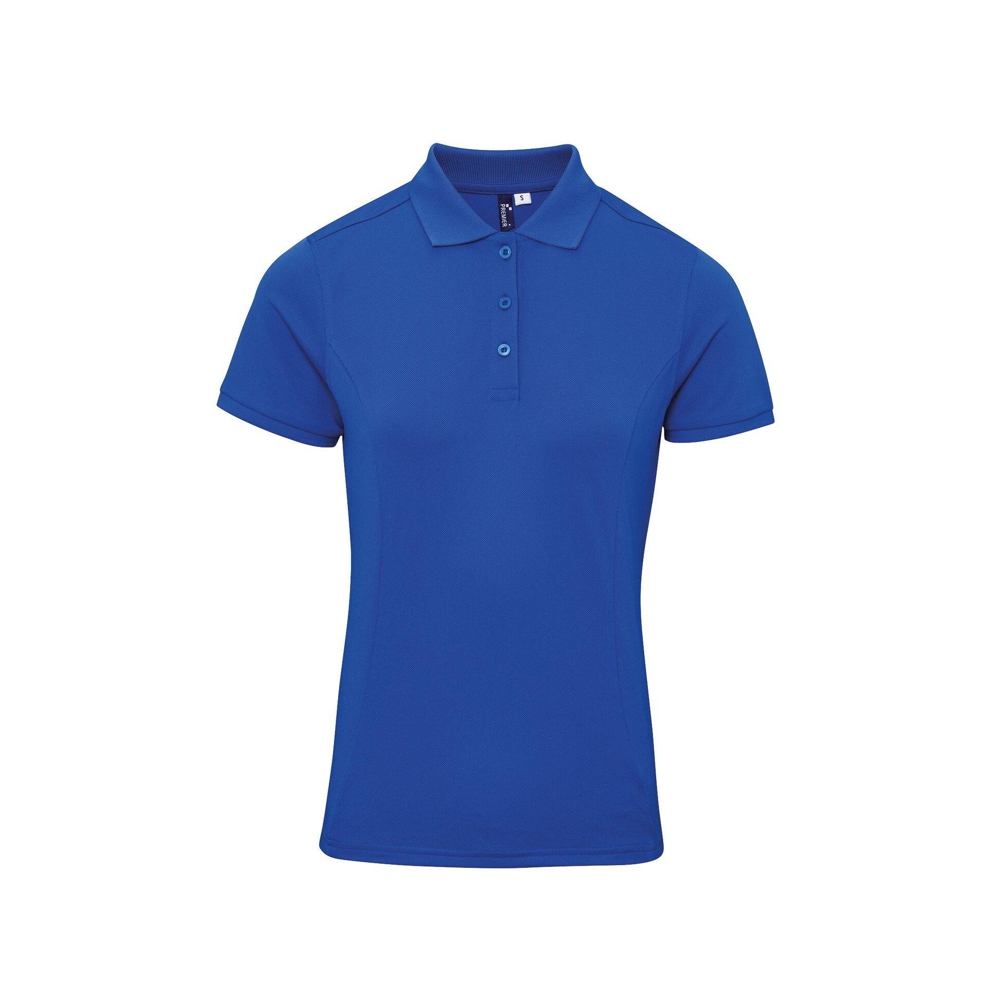 Image of Poloshirt Coolchecker Mit Coolplus Damen Königsblau L