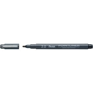 Pentel  Pentel S20P-C20A Kugelschreiber Schwarz Stick-Kugelschreiber Fein 1 Stück(e) 