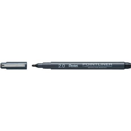 Pentel  Pentel S20P-C20A Kugelschreiber Schwarz Stick-Kugelschreiber Fein 1 Stück(e) 