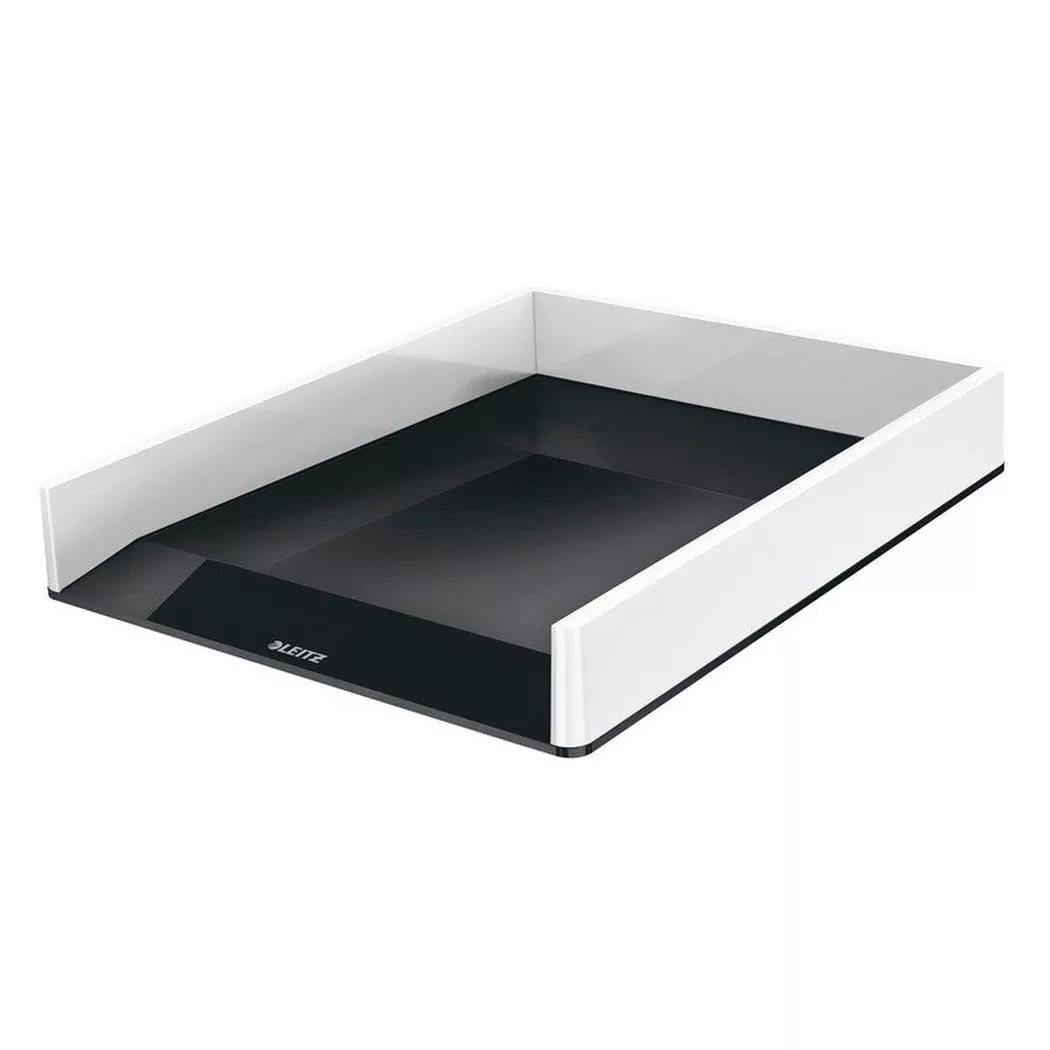 Leitz 53611095 bac de rangement de bureau Plastique Noir, Blanc