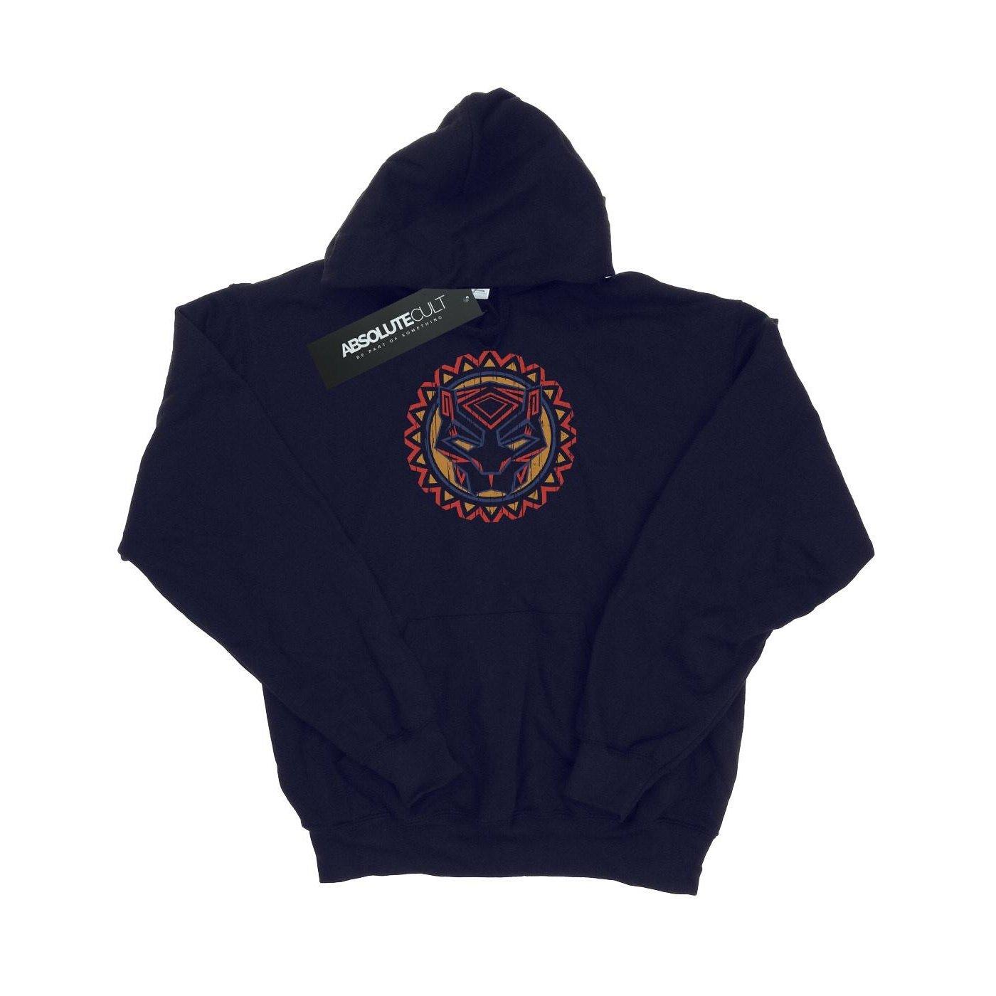 Image of Black Panther Tribal Panther Icon Kapuzenpullover Damen Marine S