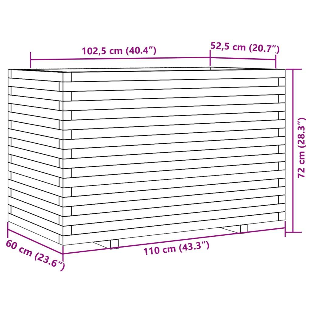 VidaXL fioriera da giardino Legno di douglas  