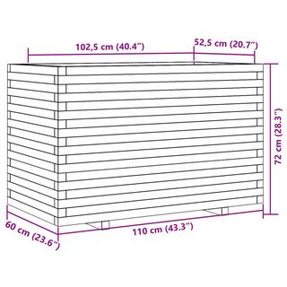 VidaXL fioriera da giardino Legno di douglas  