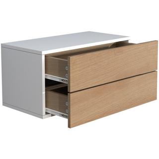 VCM Holz Wandschublade Nachtschrank Wandboard Schublade Konsole Nachttisch Usal L 60 cm  