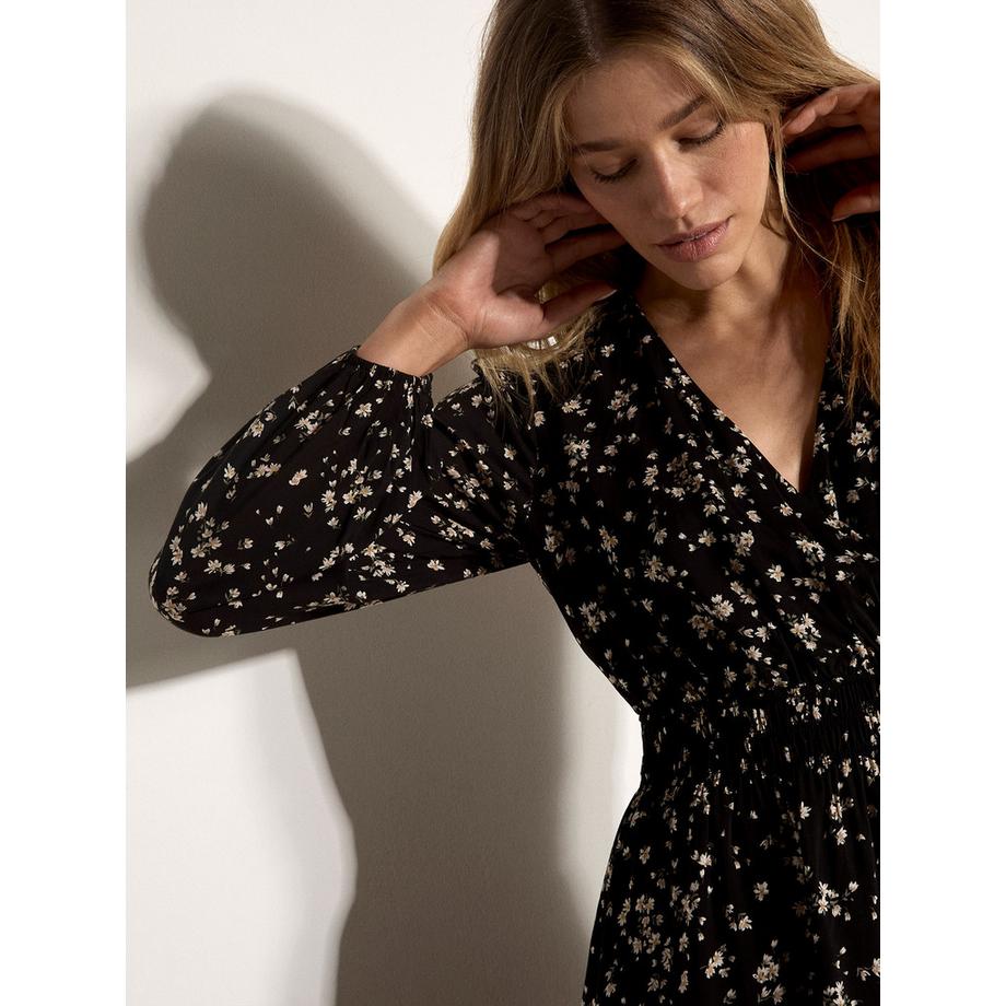 APRICOT Mini-robe portefeuille à fleurs  