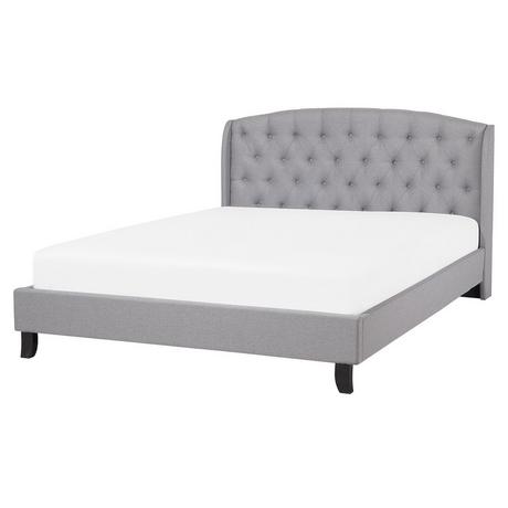 Beliani Letto con rete a doghe en Poliestere Glamour BORDEAUX  