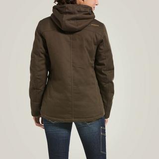 Ariat  damen wasserfeste jacke mit kapuze rebar duracanvas 