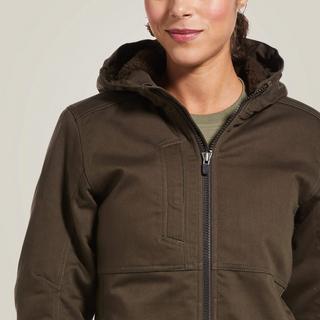 Ariat  damen wasserfeste jacke mit kapuze rebar duracanvas 