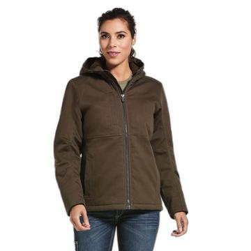 damen wasserfeste jacke mit kapuze rebar duracanvas