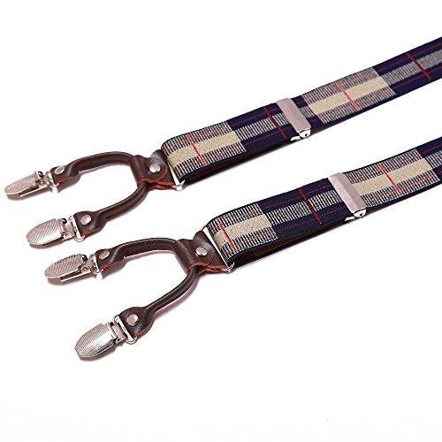 Only-bags.store Heavy Duty 6 Clips Y Rücken Verstellbare Hosenträger  