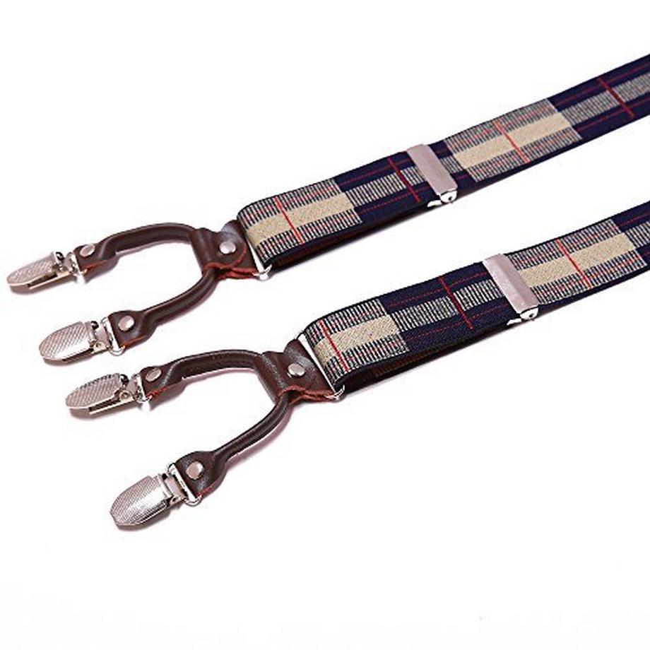 Only-bags.store 6 Clips Heavy Duty Y Rücken Hosenträger  