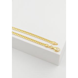 MUAU Schmuck  Collier Panzer Gelbgold 750, 3.6mm, 50cm 