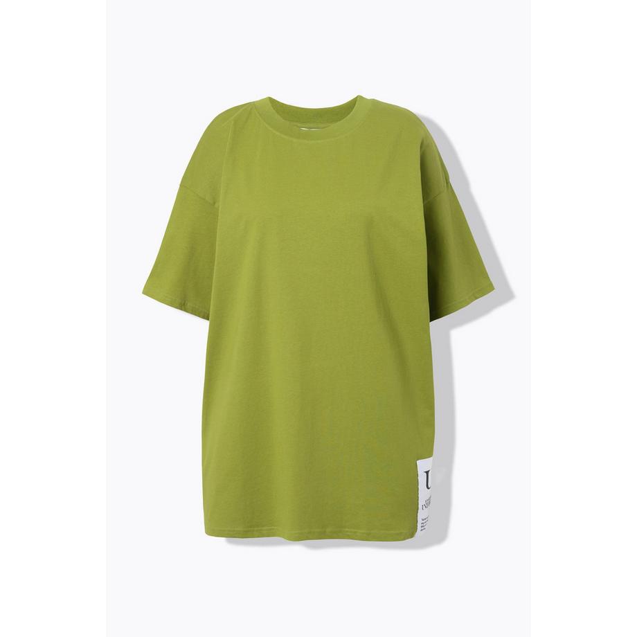Studio Untold T-Shirt Oversize Mezza Manica con Applicazione sull'Orlo  