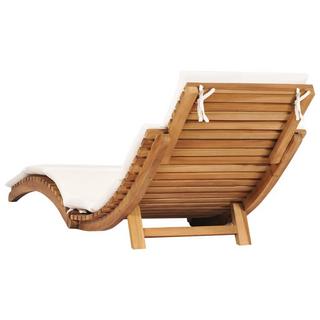 VidaXL Chaise longue teck  