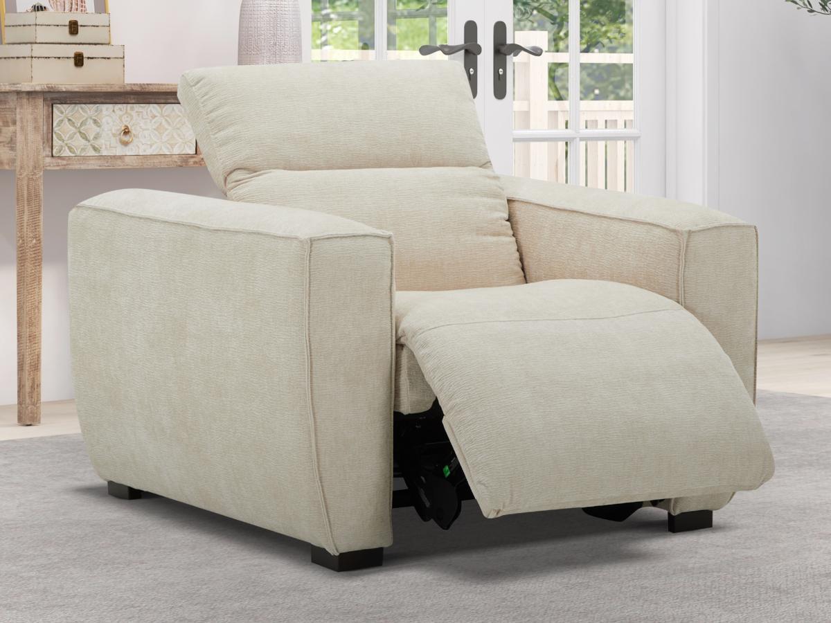 Maison Céphy Relaxsessel elektrisch - Stoff - Beige - LAGUNDI  