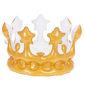 Aufblasbare Krone – goldfarben