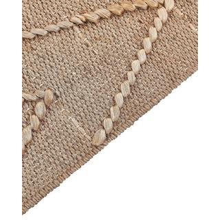 Beliani Teppich aus Jute Boho DADAY  