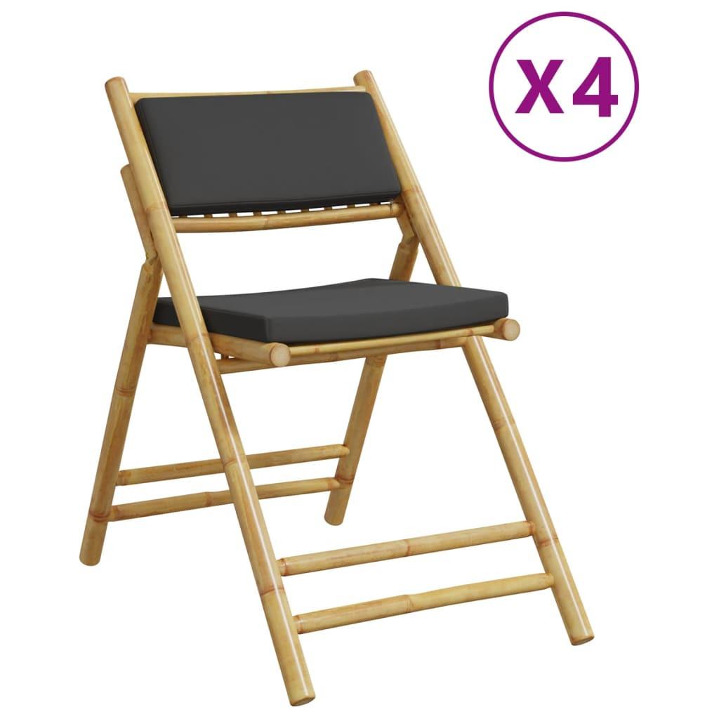 VidaXL Chaise de bistro bambou  