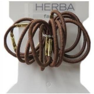 HERBA  Haarbinder, braun, 8 Stk., Ø 5 cm 