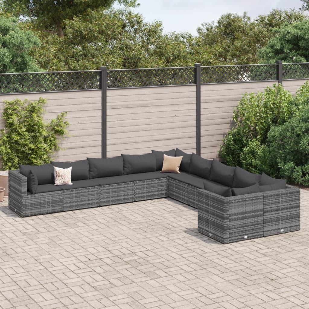 VidaXL set salotto da giardino Polirattan  