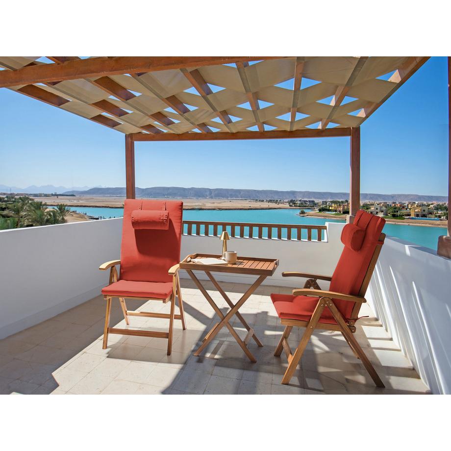 Beliani Sitzauflagen 2er Set aus Polyester  JAVA/AMANTEA PREMIUM  