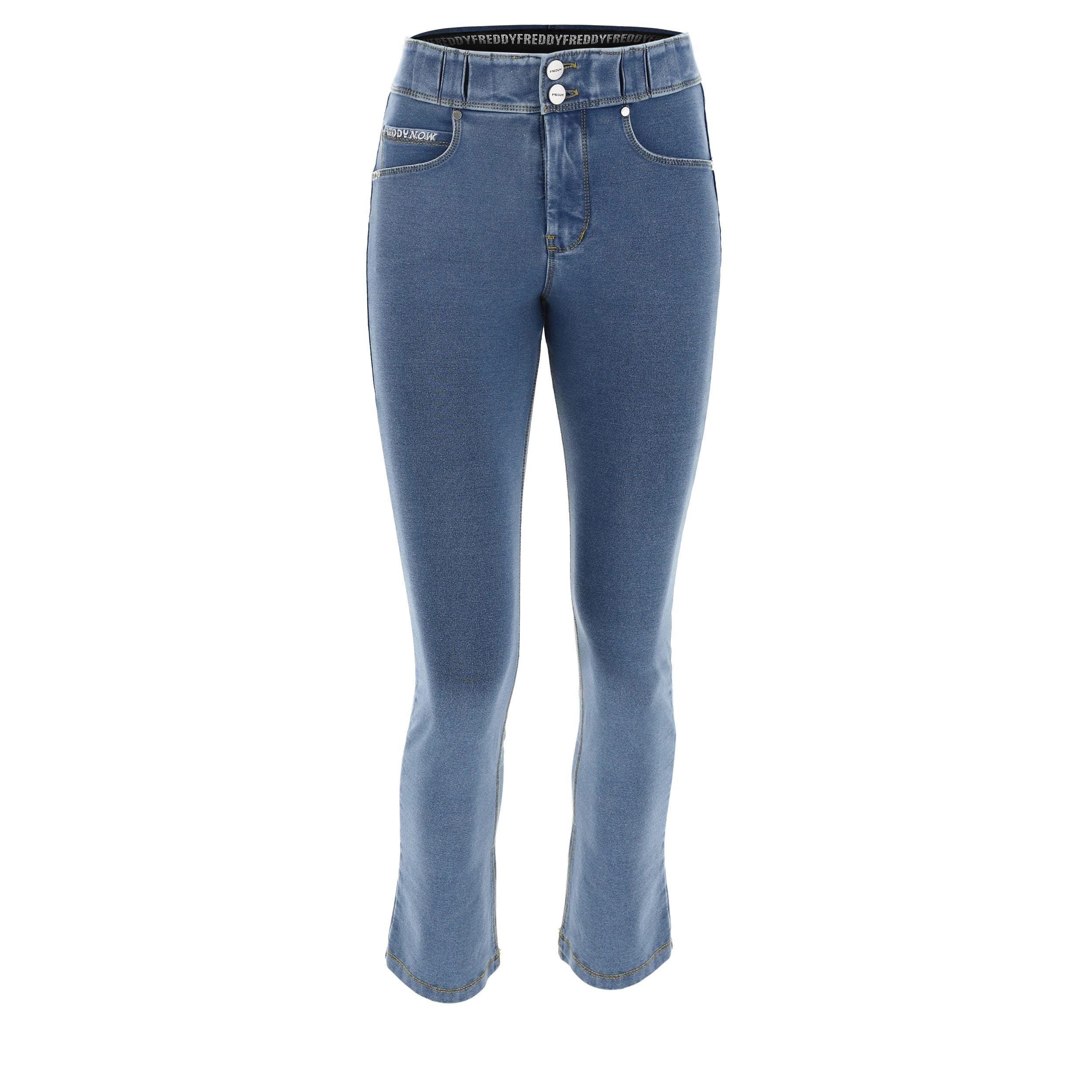 Image of N.o.w.® Pants 7/8 Unisex Blau Denim XS