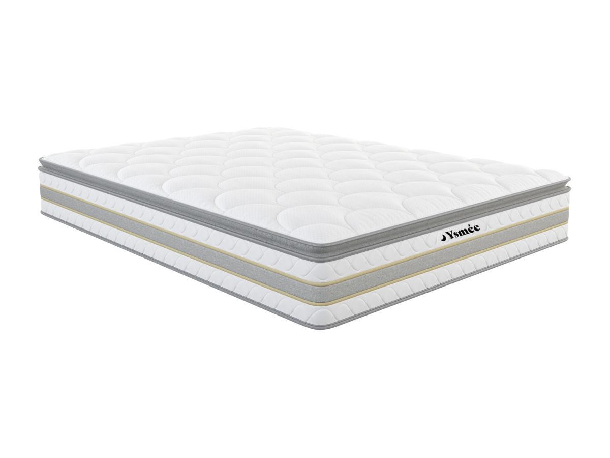 DREAMEA Ensemble sommier + Matelas ressorts ensachés surmatelas intégré CANTERBURY de DREAMEA  