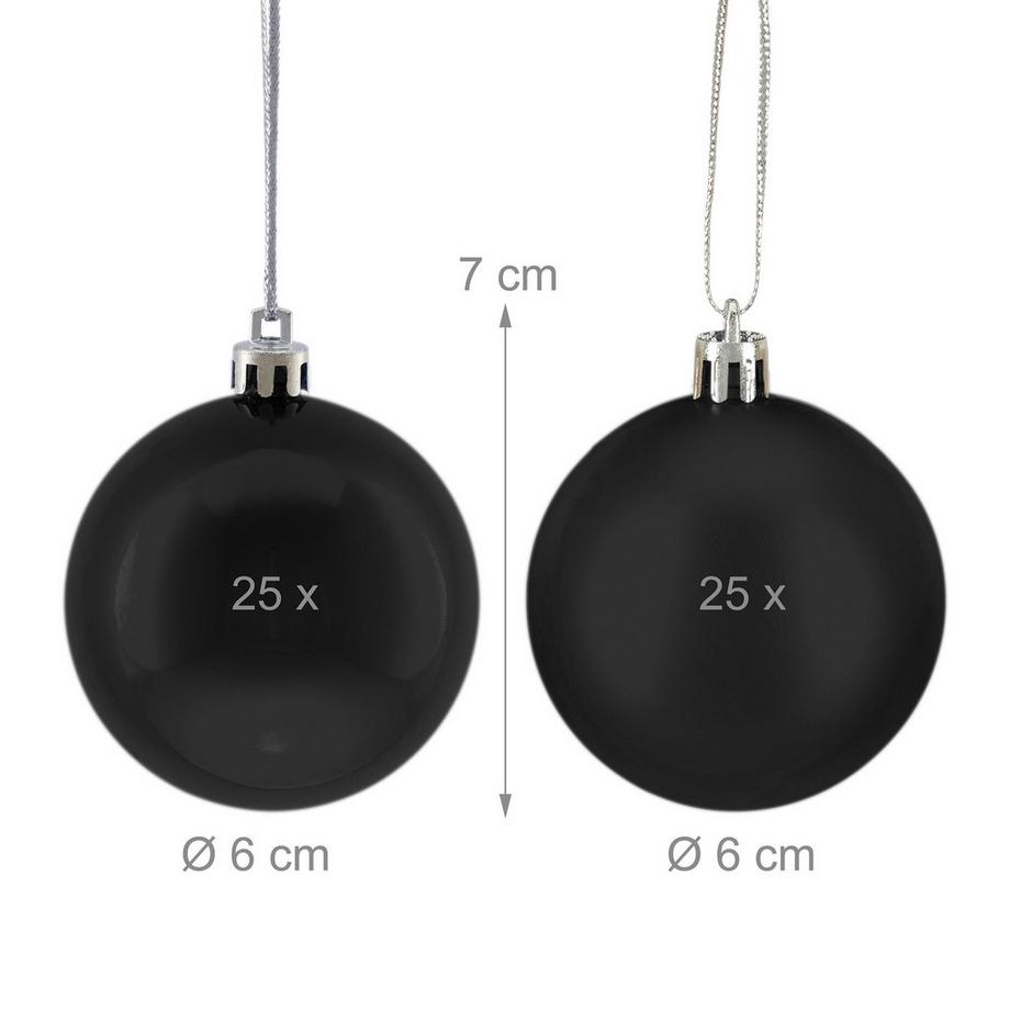 Northix Set di palline per albero di Natale, confezione da 50  