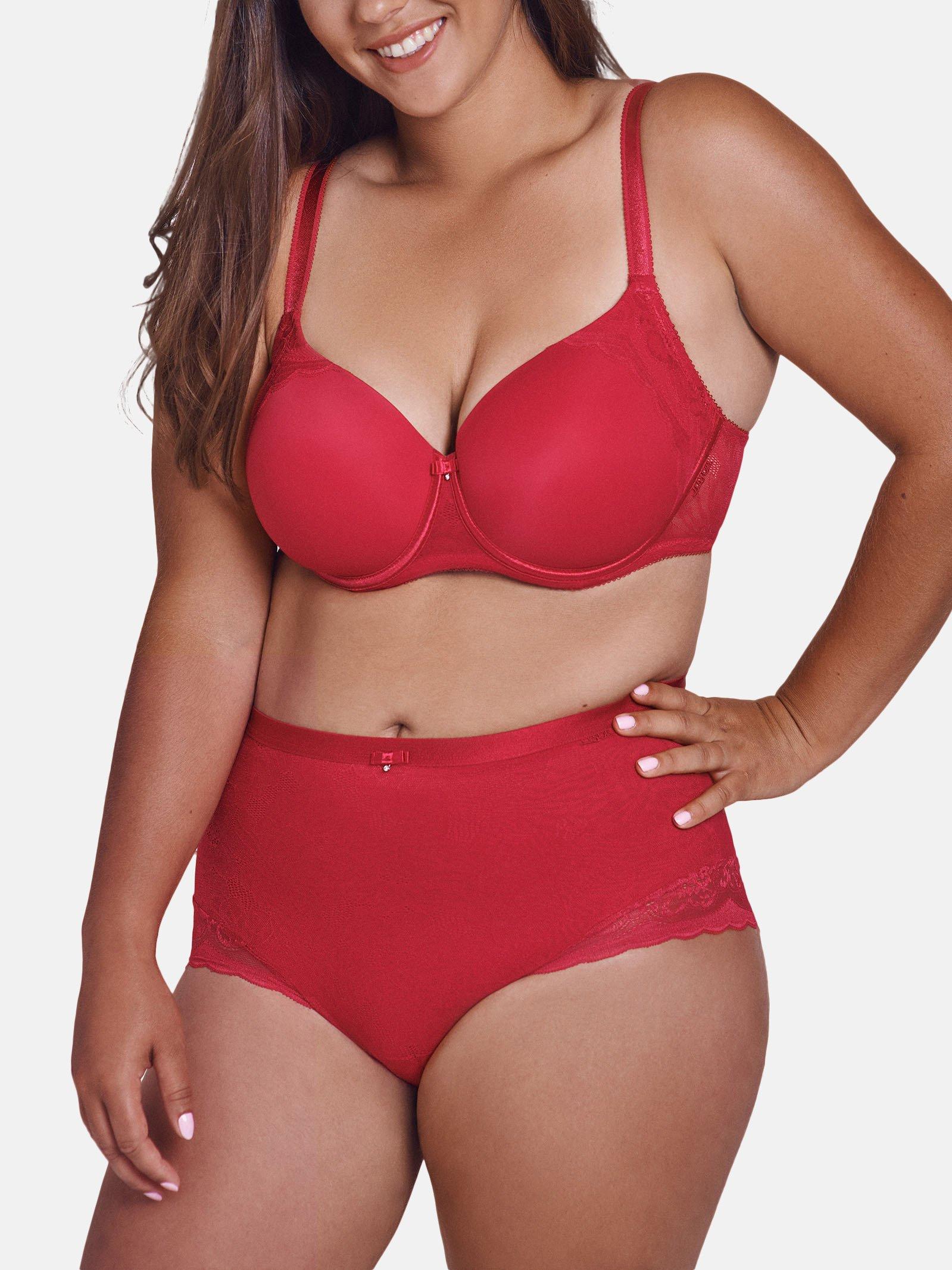 Lisca  Reggiseno preformato Evelyn rosso B a E 