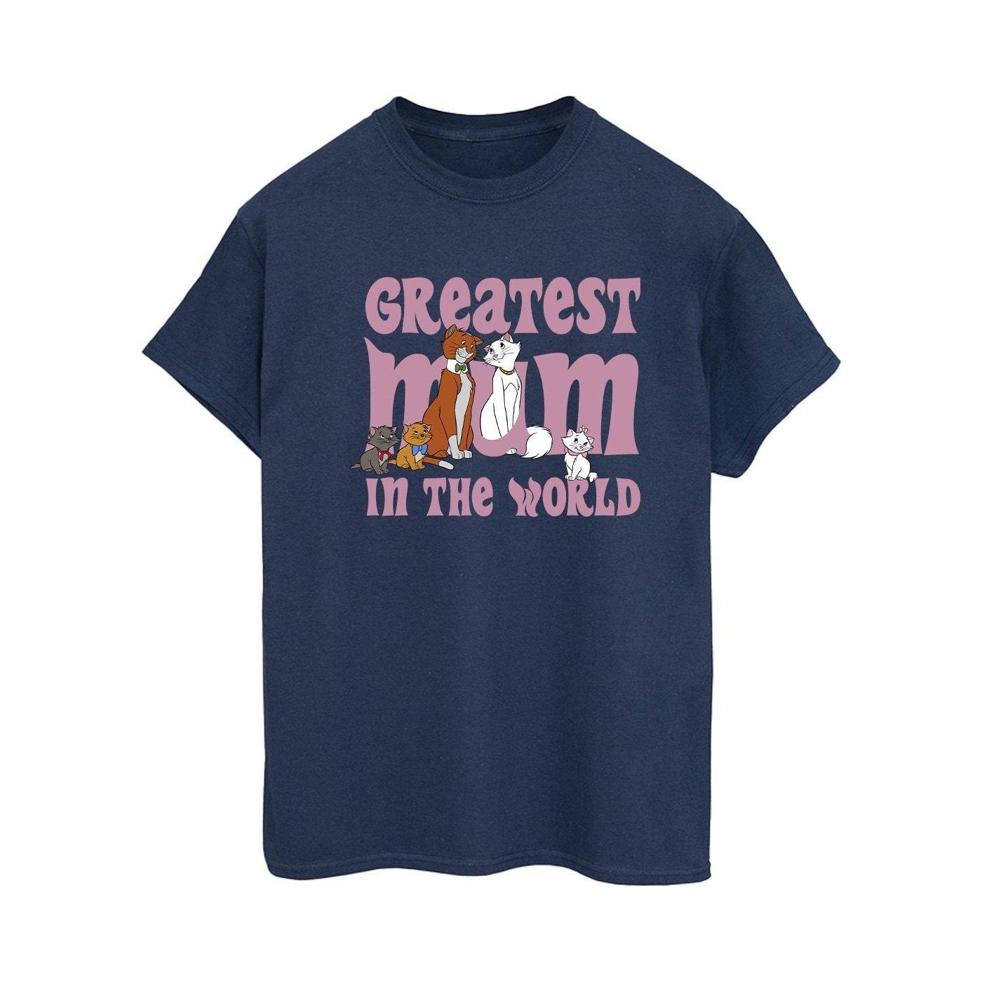 Image of The Aristocats Greatest Mum Tshirt Damen Marine M