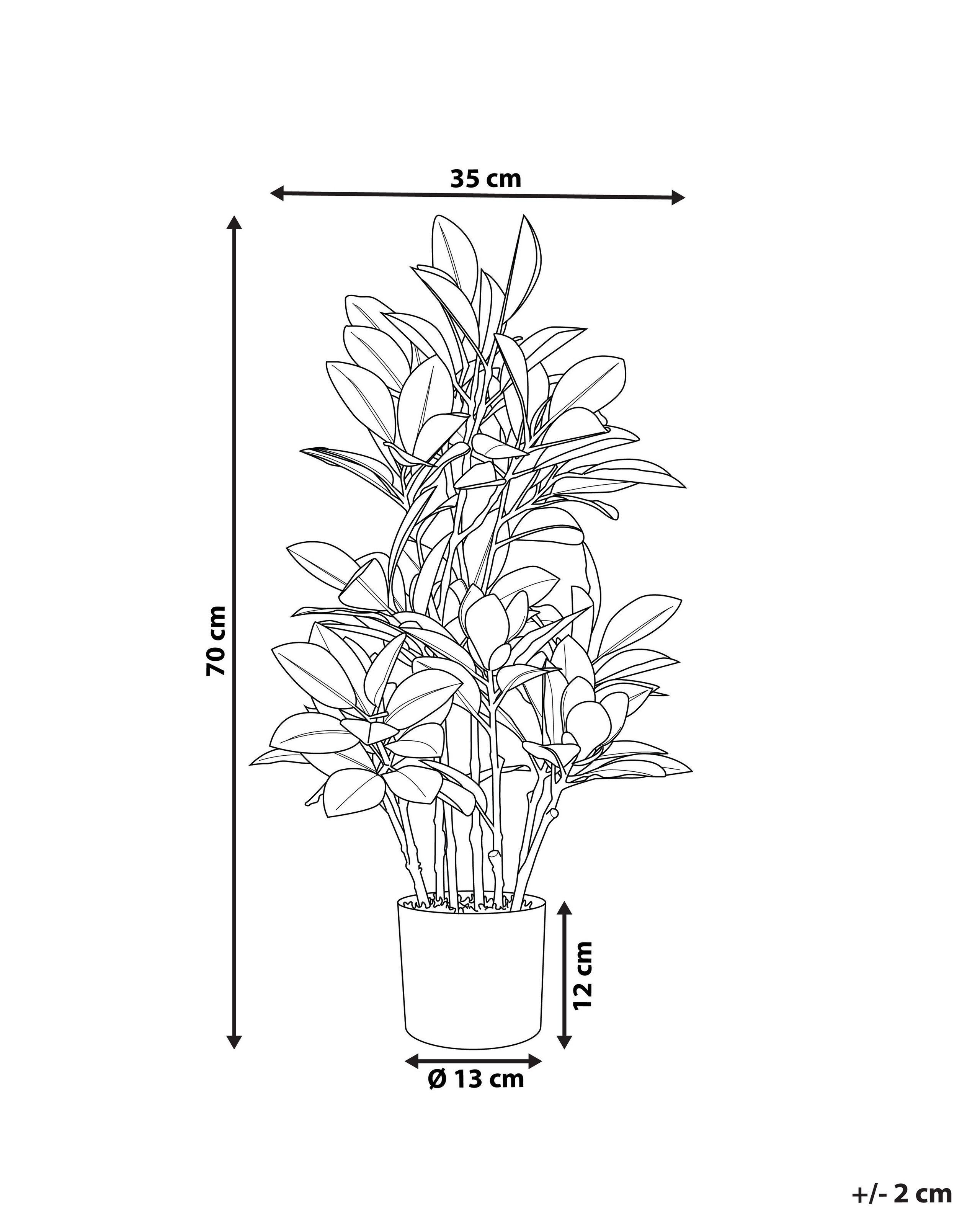 Beliani Pianta artificiale en Materiale sintetico MAGNOLIA  